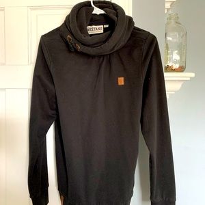 Cowl neck snow hoodie